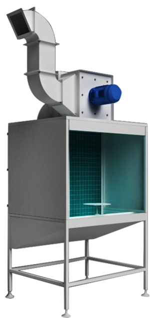 Bench Spraying Booth is designed for finishing small parts.