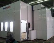 single side downdraft spray booth