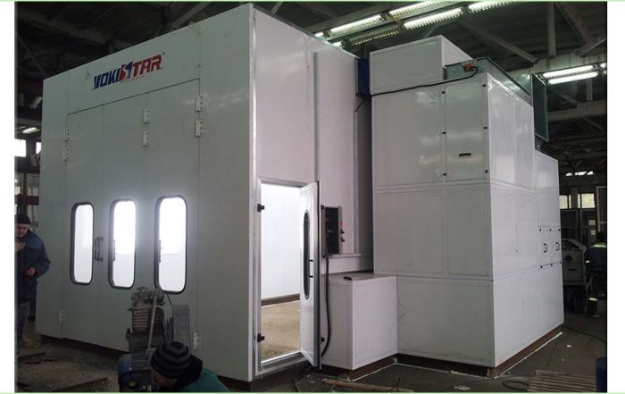 single side downdraft spray booth