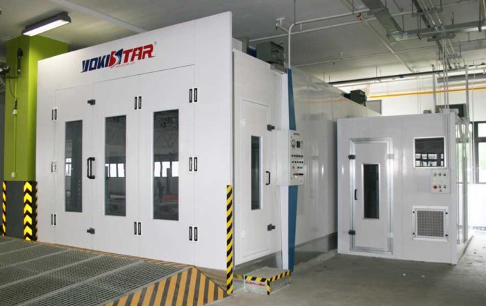 Water-based paint spray booth