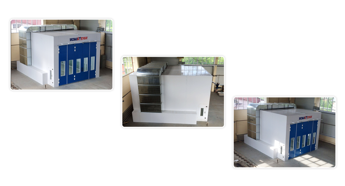 double side extraction paint booth