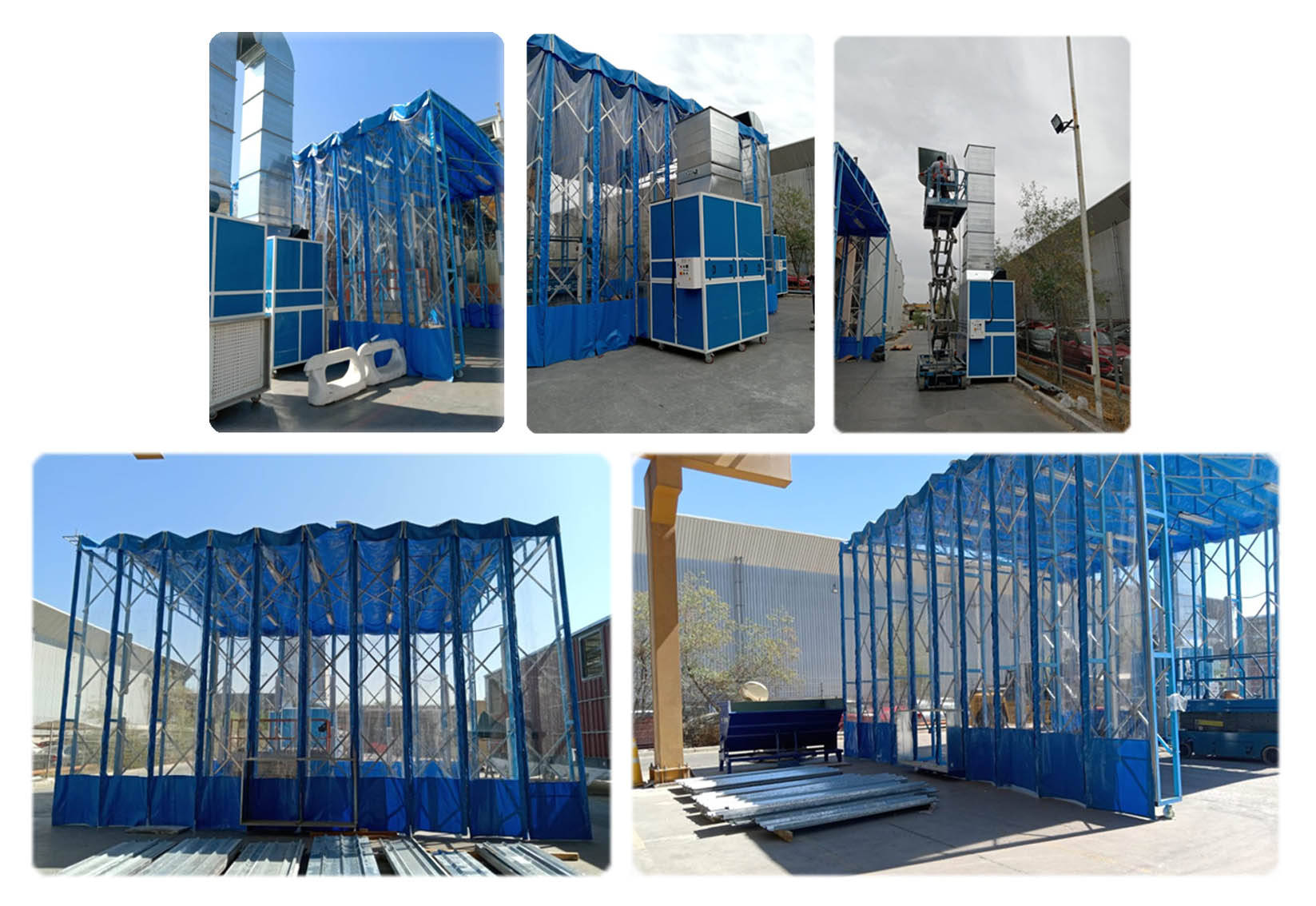 Retractable Paint Booth- Retractable Paint Booth-